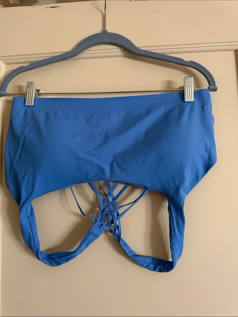 lululemon athletica Bright Blue Strappy Back Sports Bra